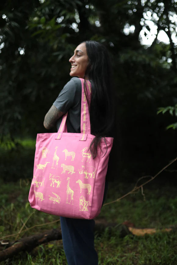 The Bag For Life in Pink Animals