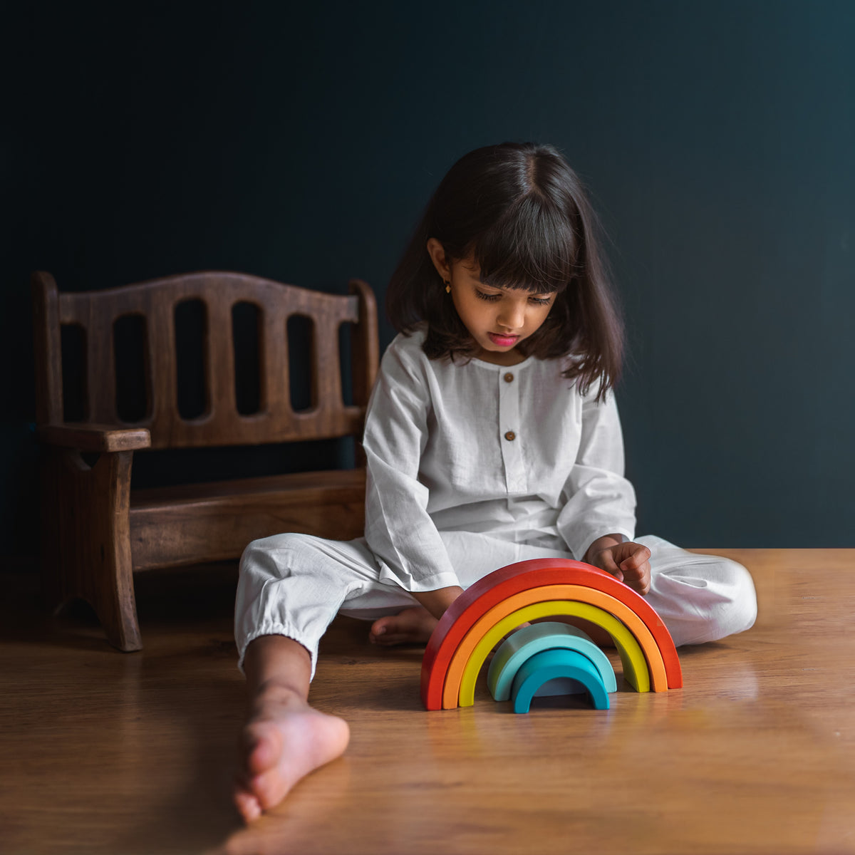 Organic Cotton Unisex Essential White Kurta and Pajama Pants Set