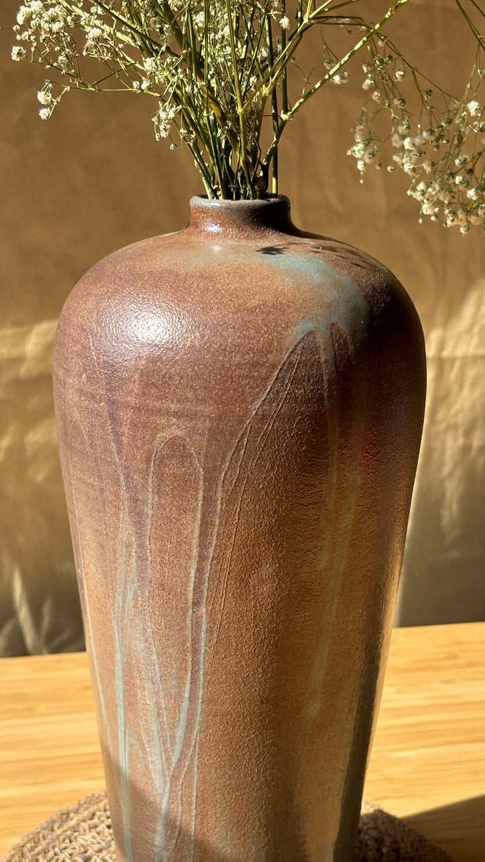 Brown Surface Finished Vase