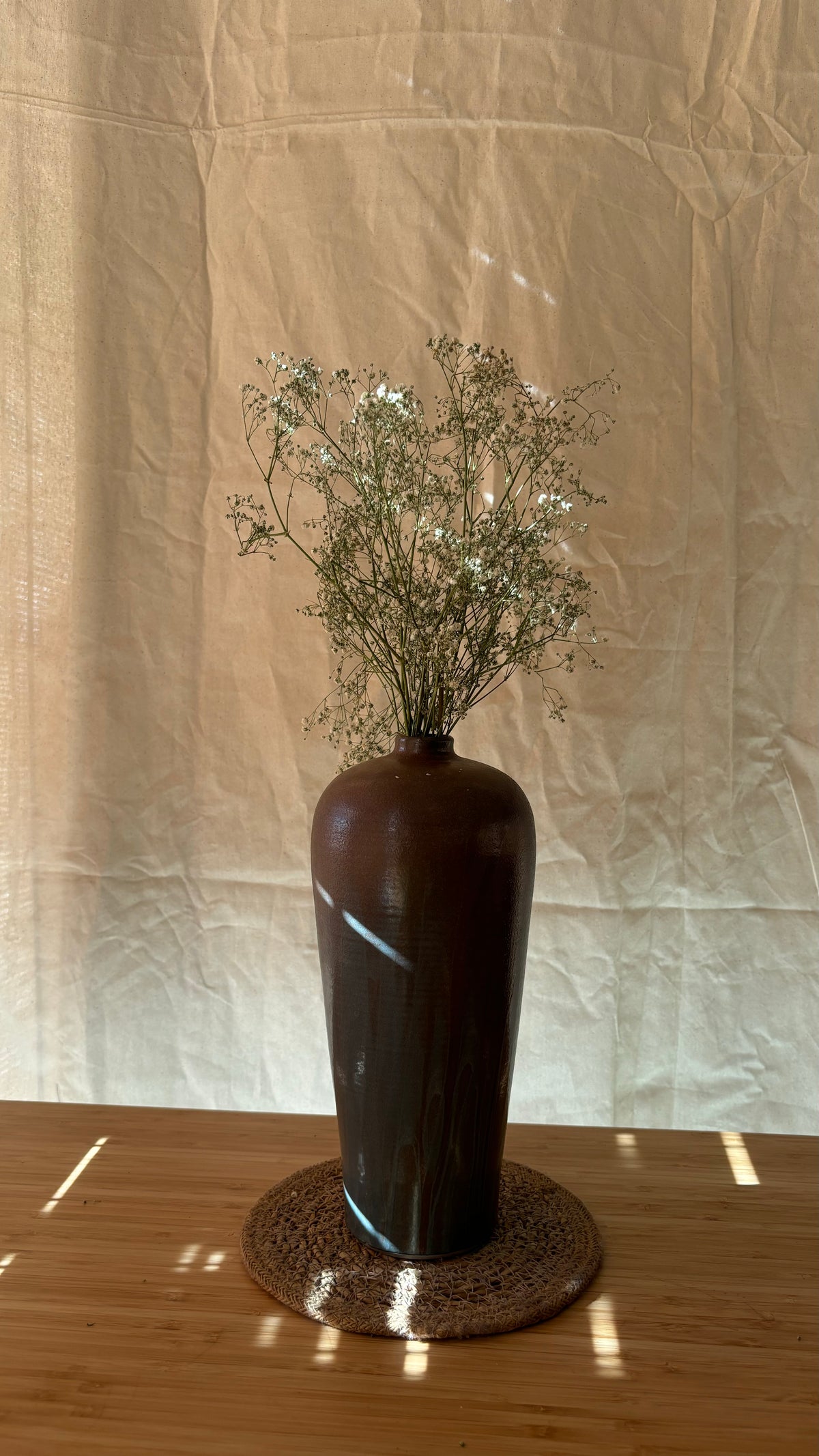 Brown Surface Finished Vase