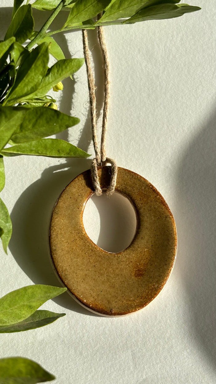 Oval Shaped Ceramic Neckpiece