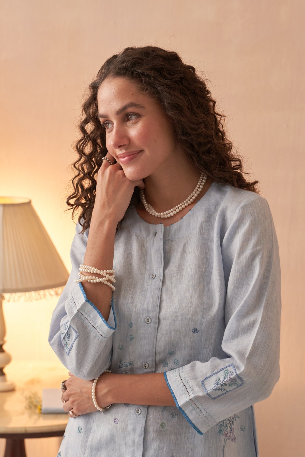 Khayaal Pure Linen Kurta set