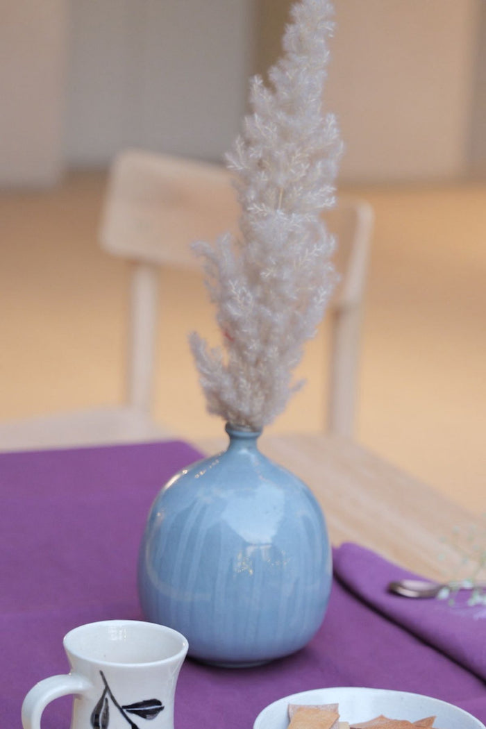 Pastel Pale Blue Artisan Mini Vase