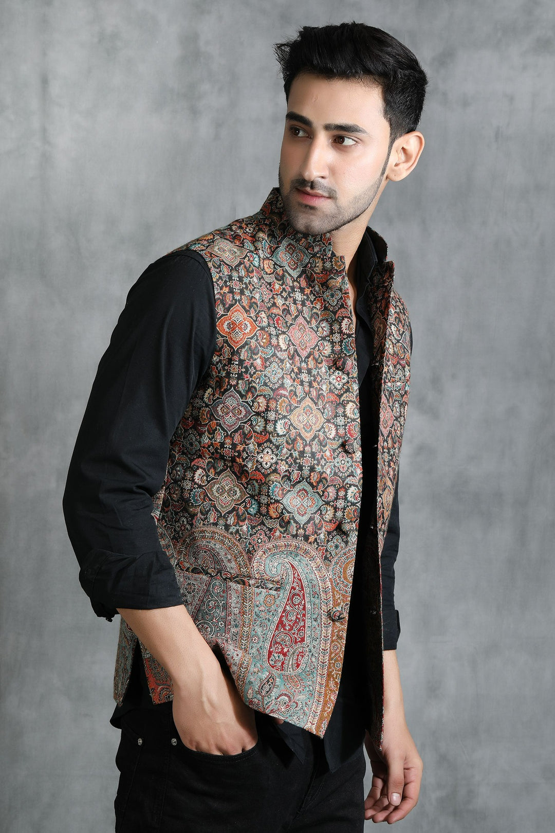 Vintage Waist Coat With Paisley Design