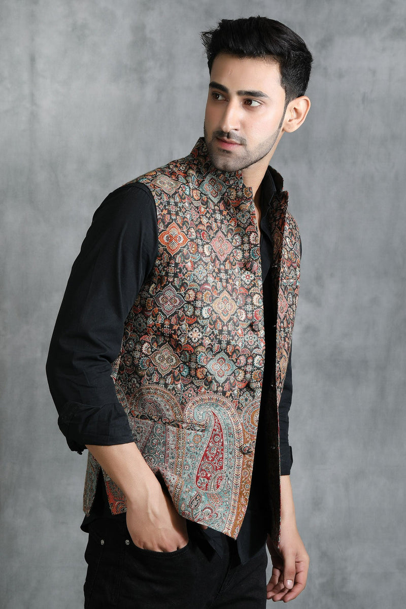Vintage Waist Coat With Paisley Design