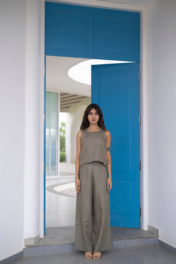 Linen Oasis Crop Top