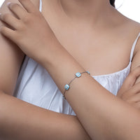 Mystic Frame Bracelet — handcrafted sterling silver geometric frame bracelet, artisan ethical jewelry Mitti Lifestyle