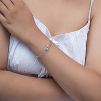 Starline Fold Bracelet — handcrafted sterling silver fold bracelet with star-inspired design, artisan ethical jewelry