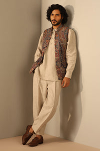 Arjun Fine Wool Silk Waist Coat