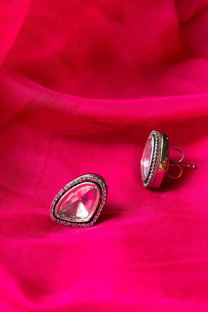 White Diamond Studs