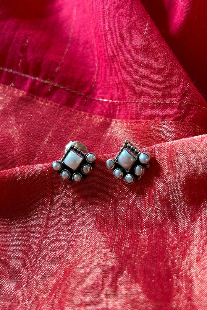 Pearl Silver Studs