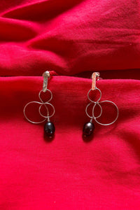 Pearl Drop Silver Earrings