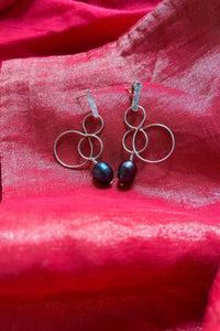 Pearl Drop Silver Earrings