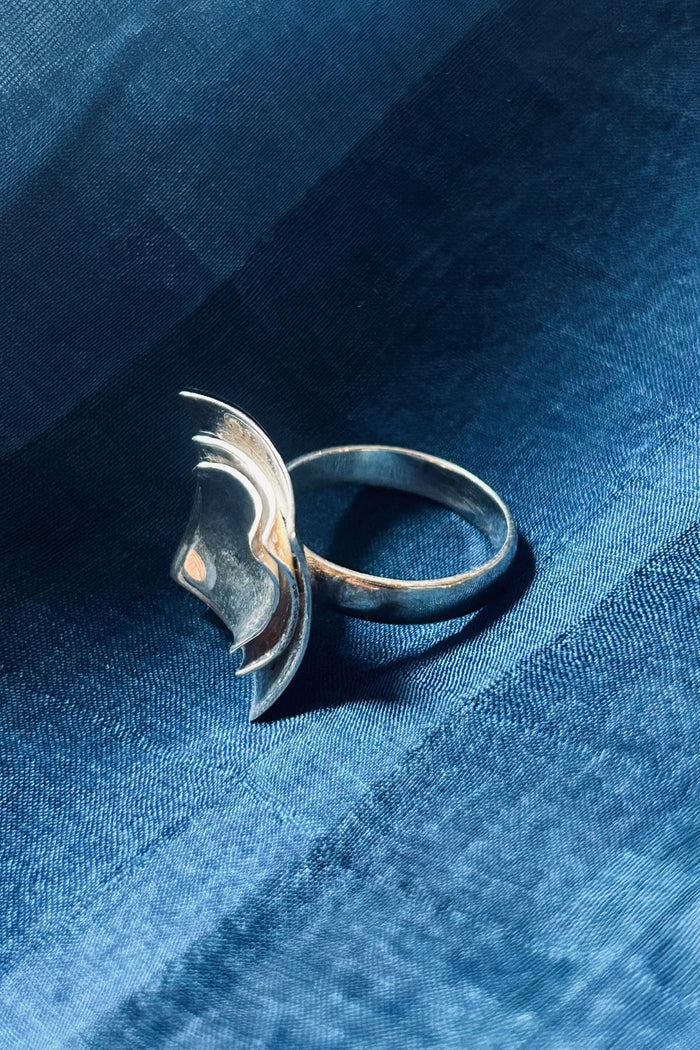 Contemporary Solid Silver Ring