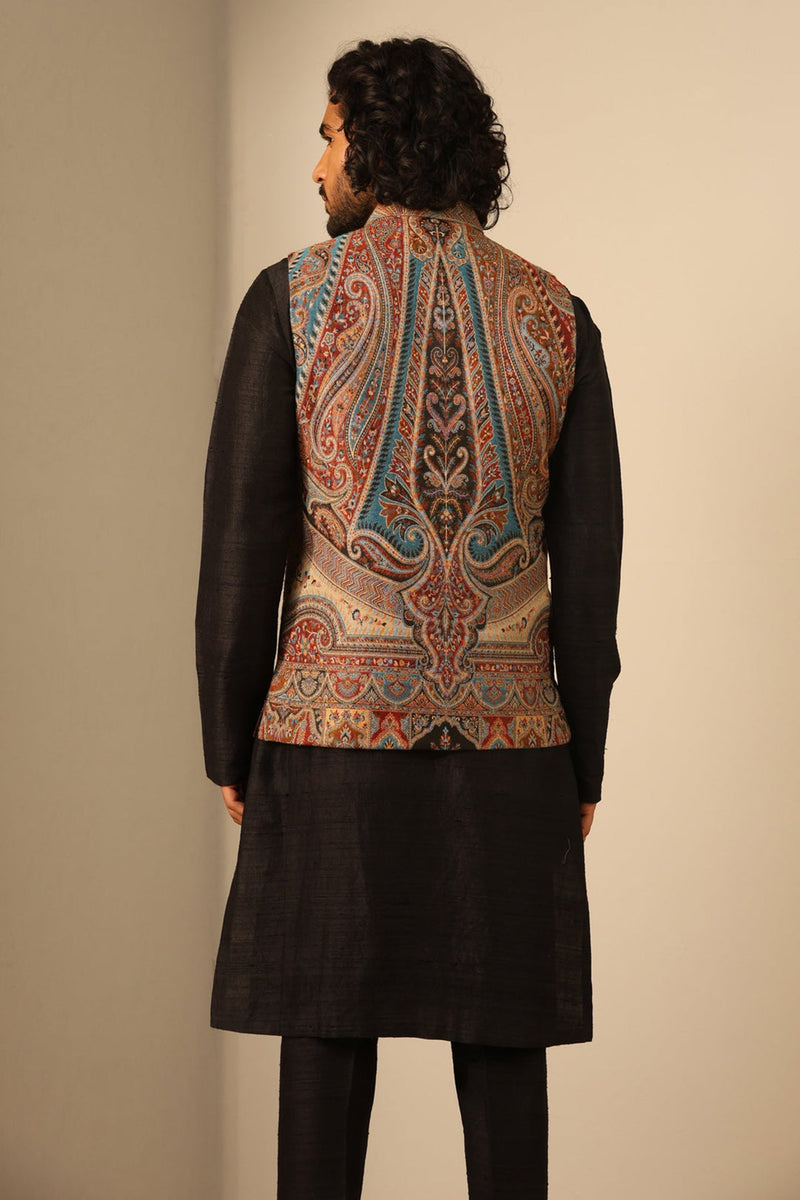 Kian Fine Wool Silk Waist Coat