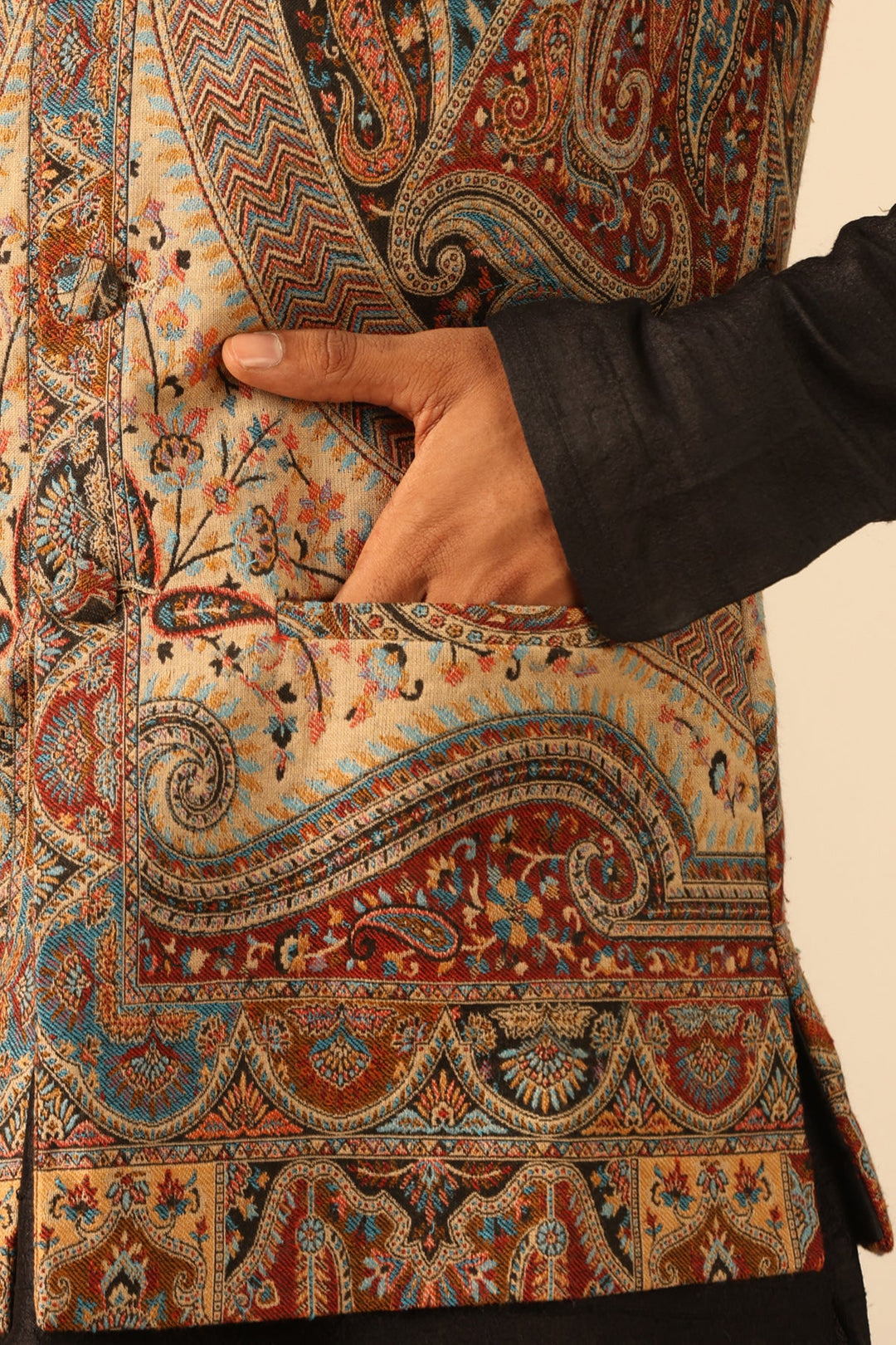 Kian Fine Wool Silk Waist Coat