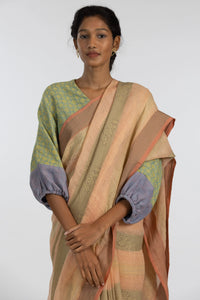 Jaya Linen Handloom Sari