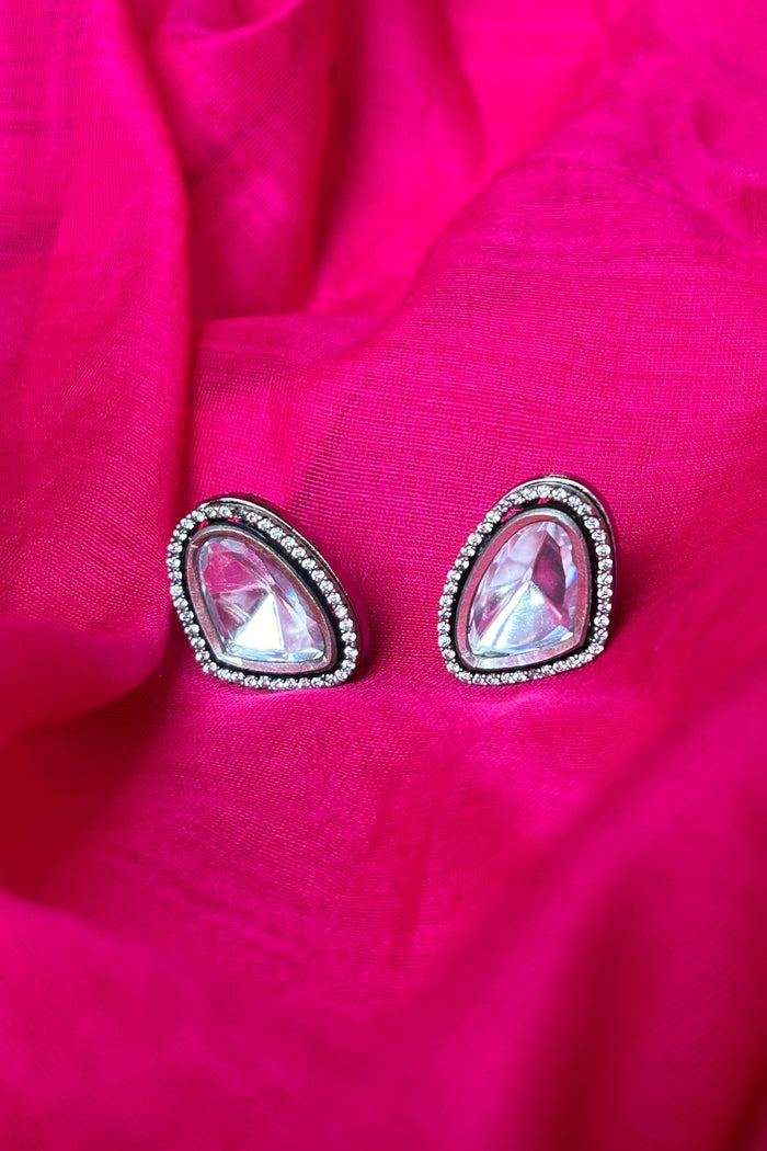 White Diamond Studs