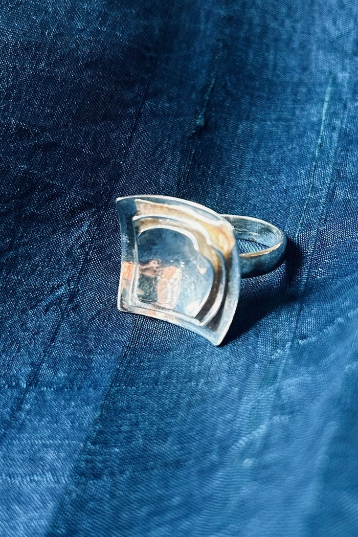 Contemporary Solid Silver Ring
