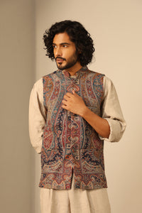 Arjun Fine Wool Silk Waist Coat