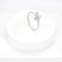 Flutter Ring — close-up of handcrafted silver butterfly-inspired ring detail, ethical artisan jewelry