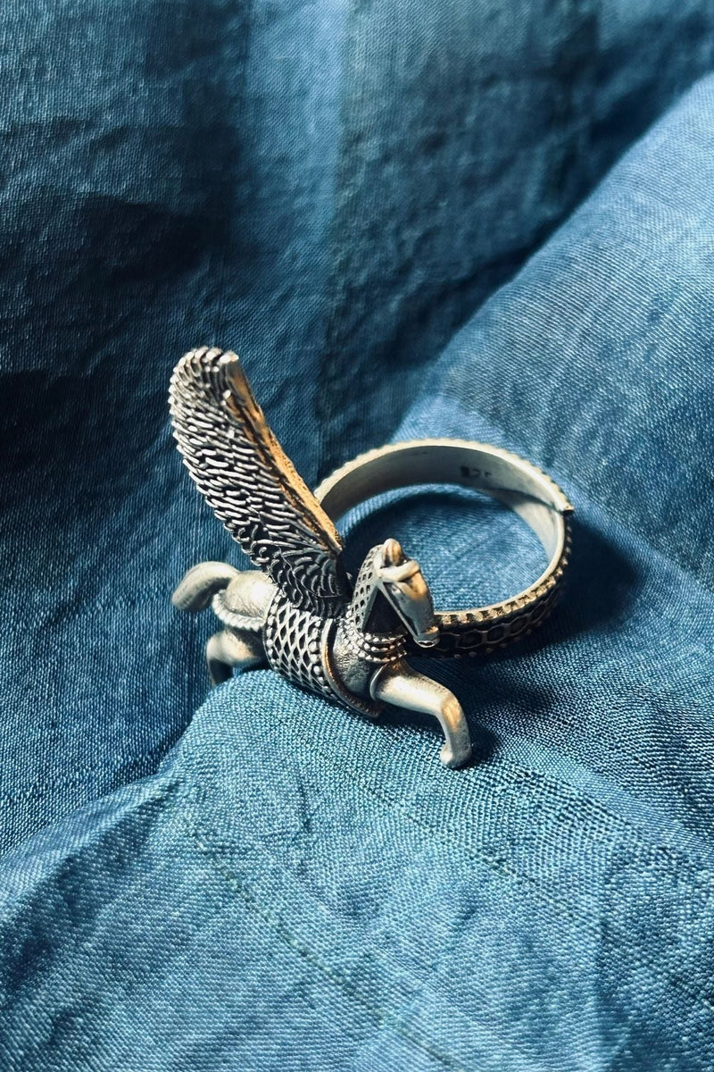 Sterling Silver Equine Ring