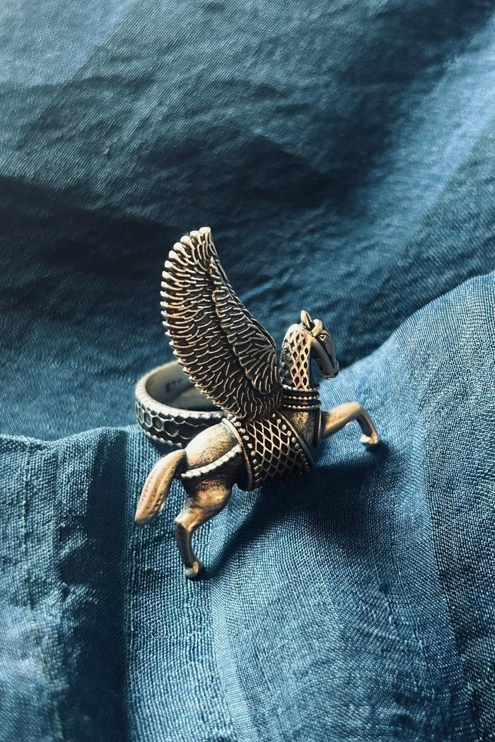 Sterling Silver Equine Ring