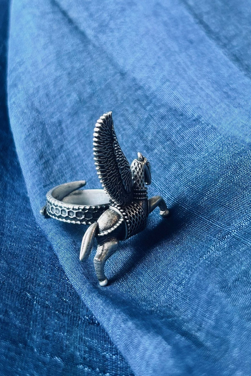 Sterling Silver Equine Ring