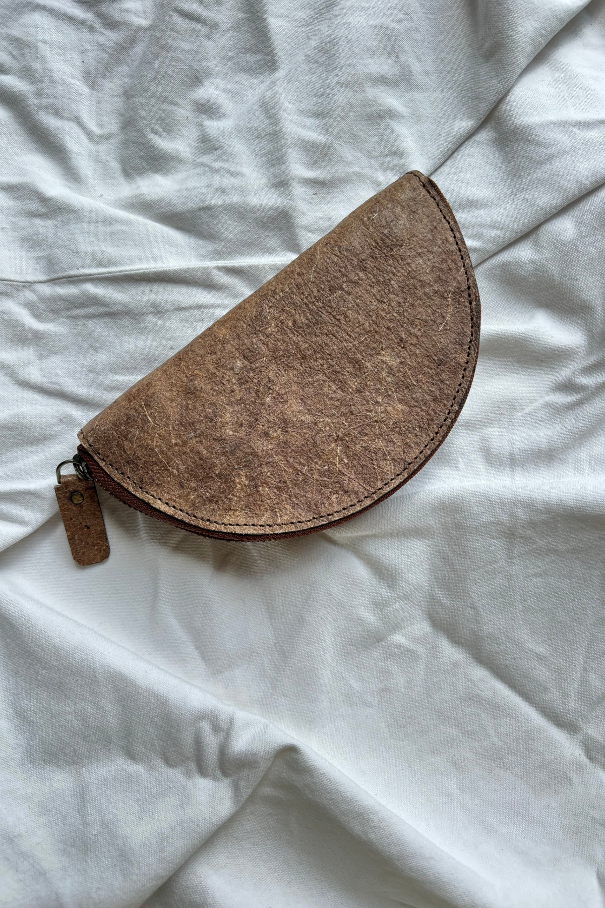 Half Moon Pouch Vegan Coconut Leather