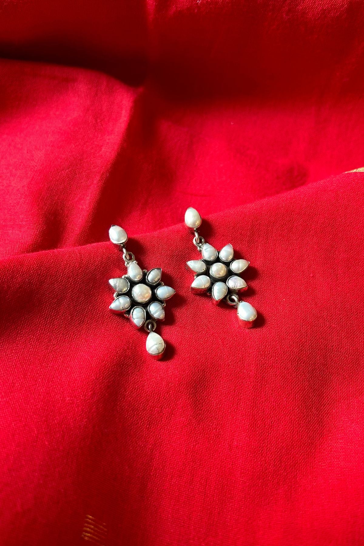 Pearl Silver Earrings