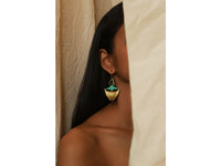 Tortoisebeetle Earrings by Dookdi — handcrafted sculptural beetle-inspired earrings, artisan nature jewelry Mitti Lifestyle