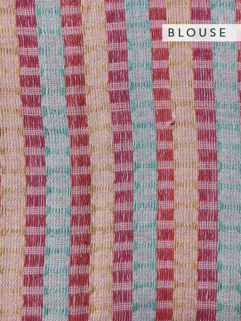 'NEELU' Linen Handloom Sari