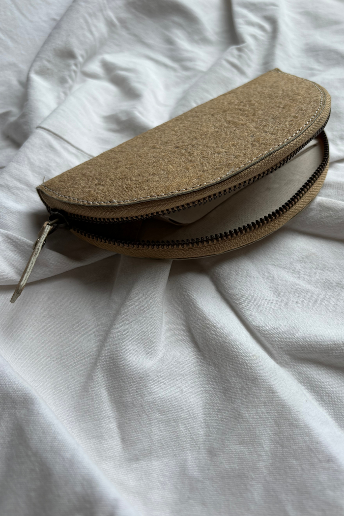 Half Moon Pouch Vegan Coconut Leather