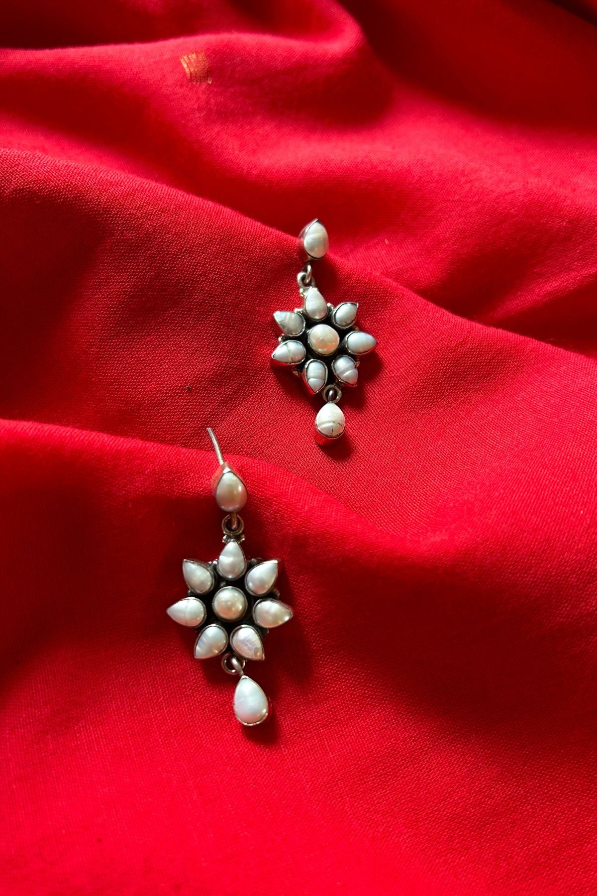 Pearl Silver Earrings