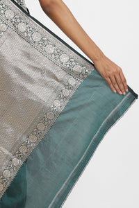 Emerald Green Banarasi Silk Brinda Saree