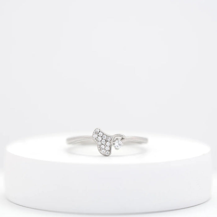 Bloom Bud Ring — recycled silver bloom bud ring close-up, artisan sustainable ethical jewelry India