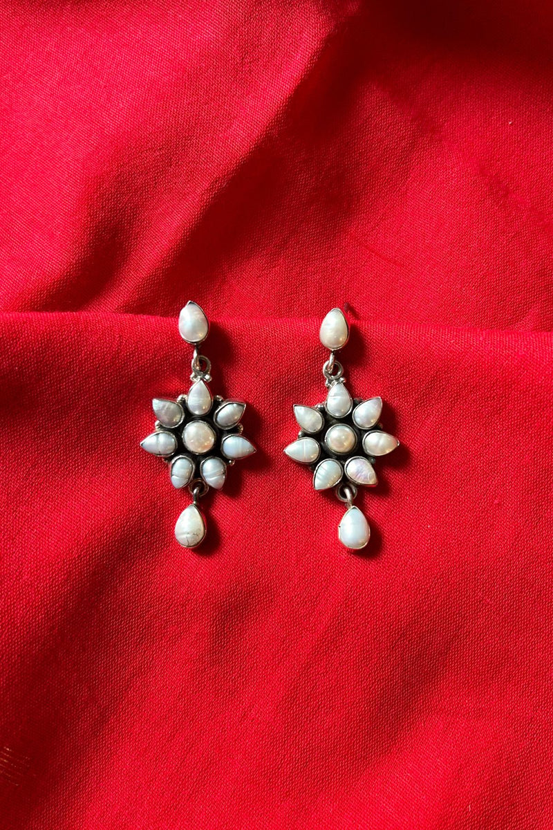 Pearl Silver Earrings