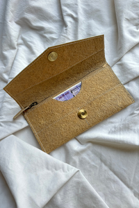 Vegan Coconut Leather Envelope Clutch