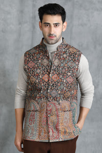 Vintage Waist Coat With Paisley Design