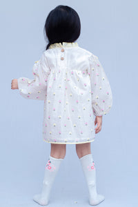 Full Sleeves Embroidery Party Dress