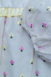 Full Sleeves Embroidery Party Dress