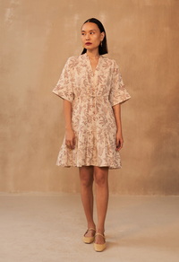 Leafy Bloom Kala Cotton Dress