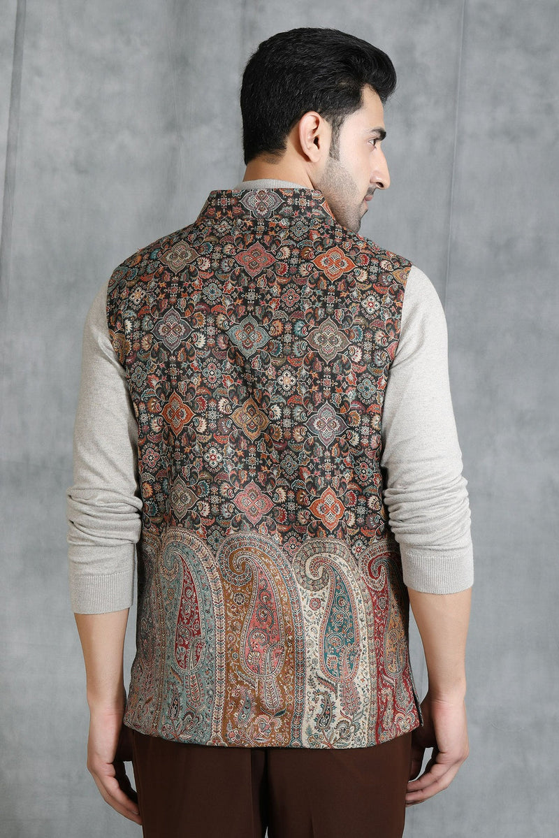 Vintage Waist Coat With Paisley Design
