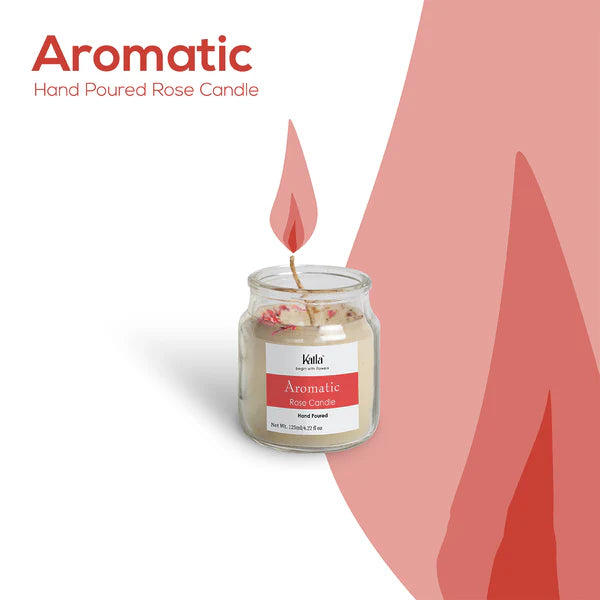 Aromatic Fragrant Candle - Rose