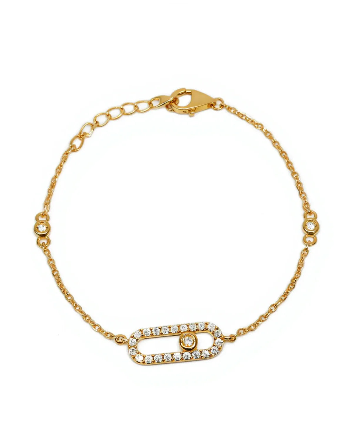 Open Link Chain Bracelet gold handcrafted artisan jewellery India Mitti Lifestyle