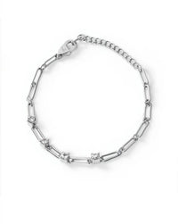 Radiant Link Bracelet — handcrafted sterling silver paperclip chain bracelet detail, ethical artisan jewelry