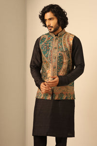 Amav Fine Wool Silk Waist Coat