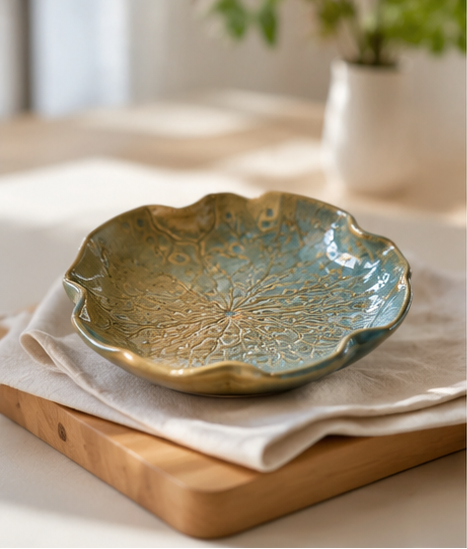 Lotus Leaf Quater Plate