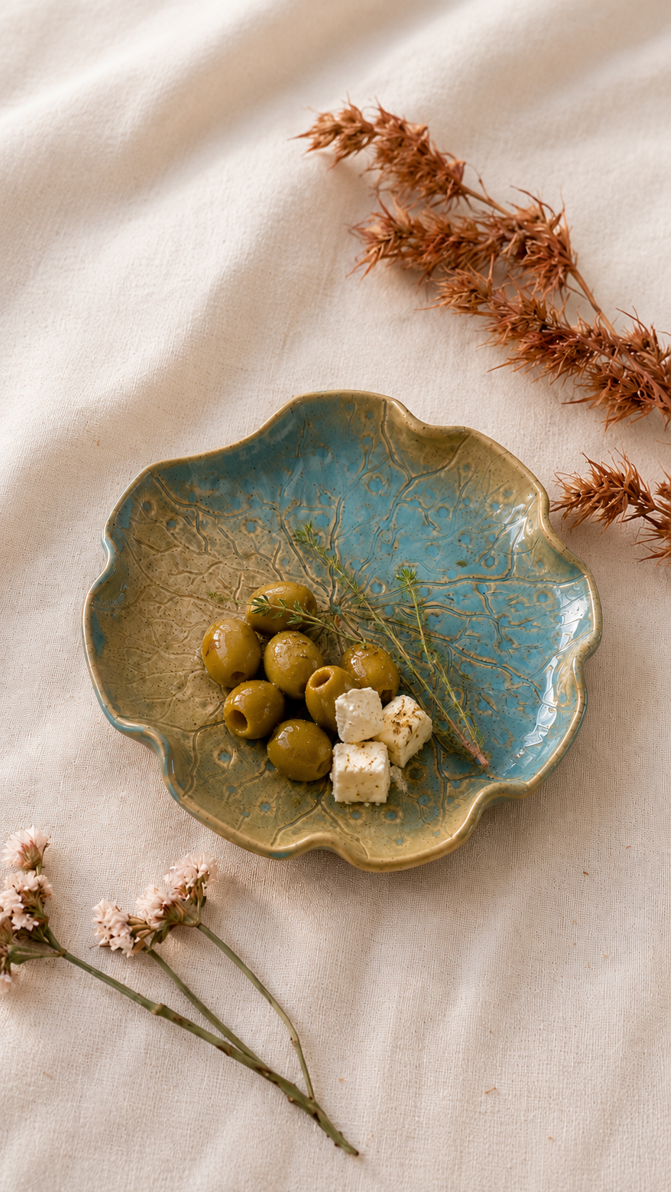 Lotus Leaf Quater Plate