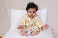 Yellow Embroidered Angrakha Dhoti Set